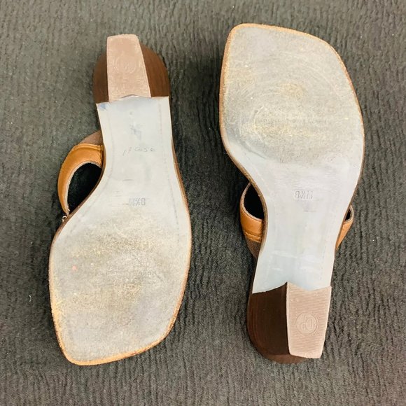 Donald J. Pliner Vintage 90s / Y2K Square Toe Block Heels  I Size 8.5 - Picture 8 of 8